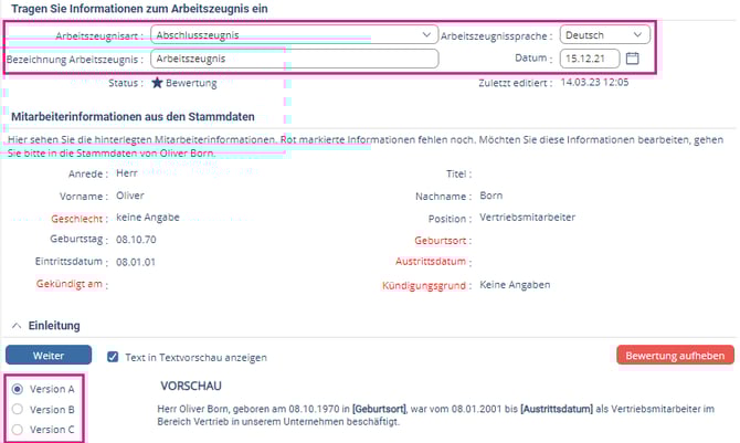 Arbeitszeugnis13