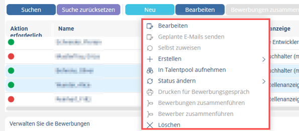 Bewerber berbeiten