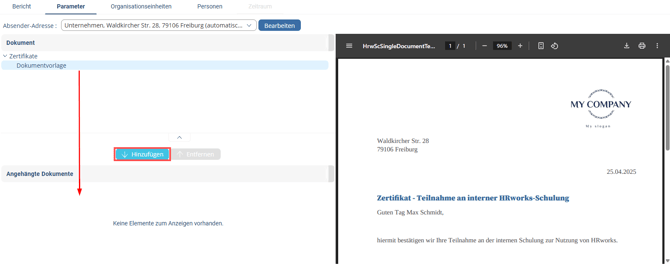 HC DPA Admin Berichte