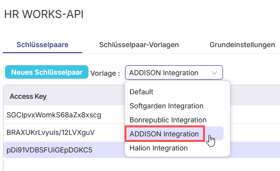 ADDISON Integration - Austausch von Lohndokumenten