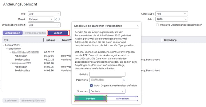 Aenderungsuebersicht