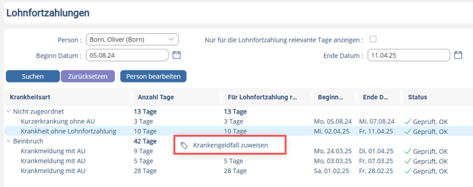Lohnfortzahlung
