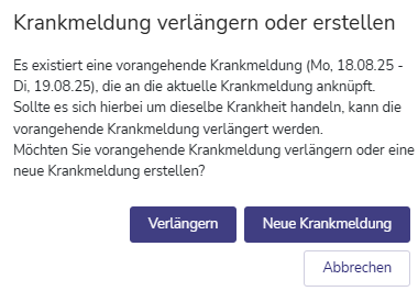 VG Krankmeldung verlängern
