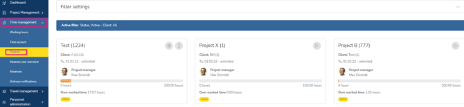 FLOW - Management and evaluation of projects as project manager 9