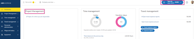 FLOW - Management and evaluation of projects as project manager