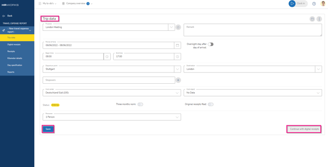FLOW- Submitting a multi-day trip III