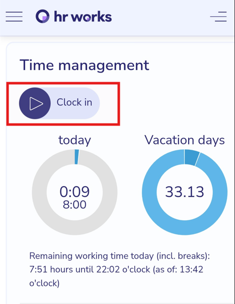 How do I record my working hours?